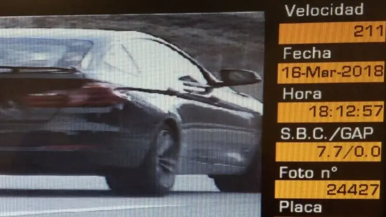 Vehículo circulando en Marcilla a 211 km por hora POLICÍA FORAL
