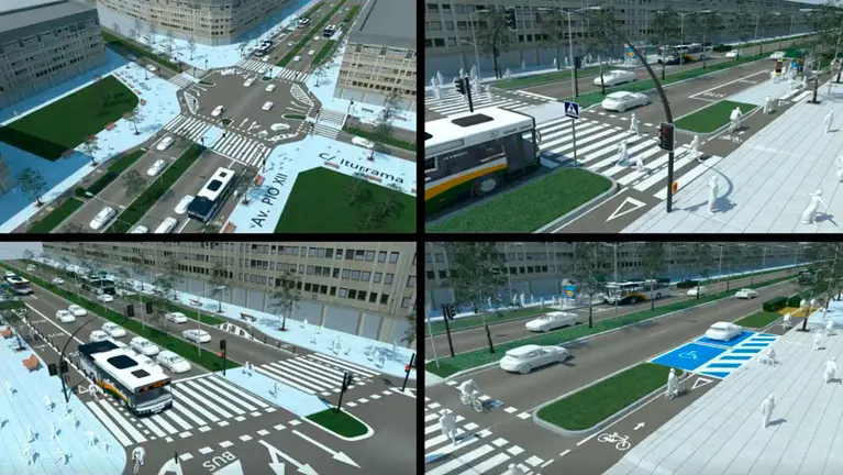 Recreación de algunos de los espacios que se crearán con las obras de Pío XII