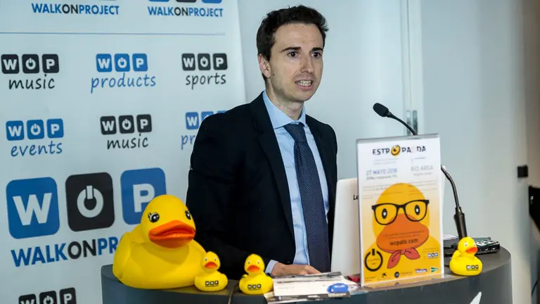 Presentación de la I Estropatada (Carrera de patitos de goma) organizada por la Fundación WOP (08). IÑIGO ALZUGARAY