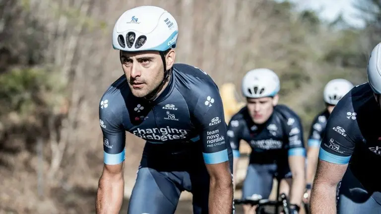 Ciclistas del team Novo Nordisk en competición. Facebook Novo Nordisk.