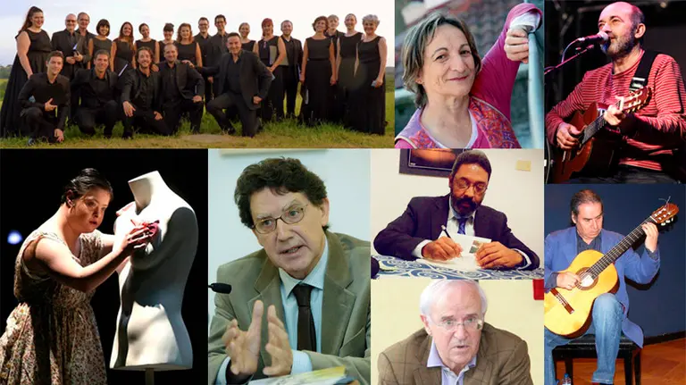 Fotografías de retrato de las ocho candidaturas al Premio Príncipe de Viana de 2018 NAVARRACOM