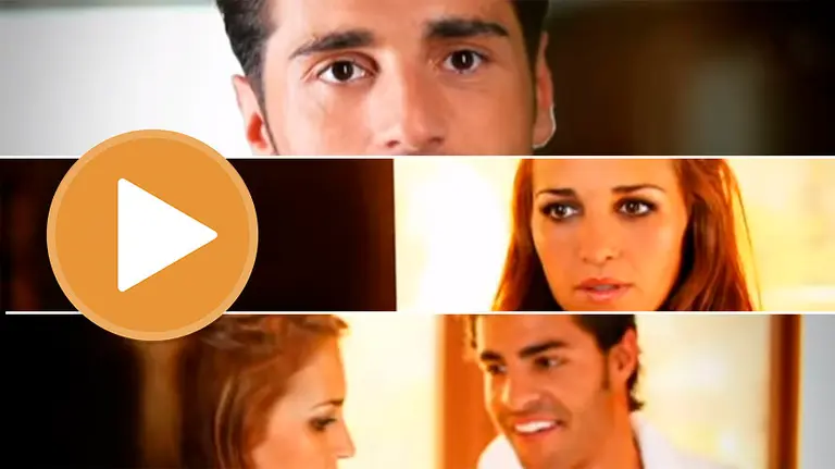 Imagen del videoclip A contracorriente, en el que David Bustamante presentó a su mujer Paula Echevarría al futbolista Miguel Torres, con quien ahora su ya ex esposa mantiene una relación YOUTUBE