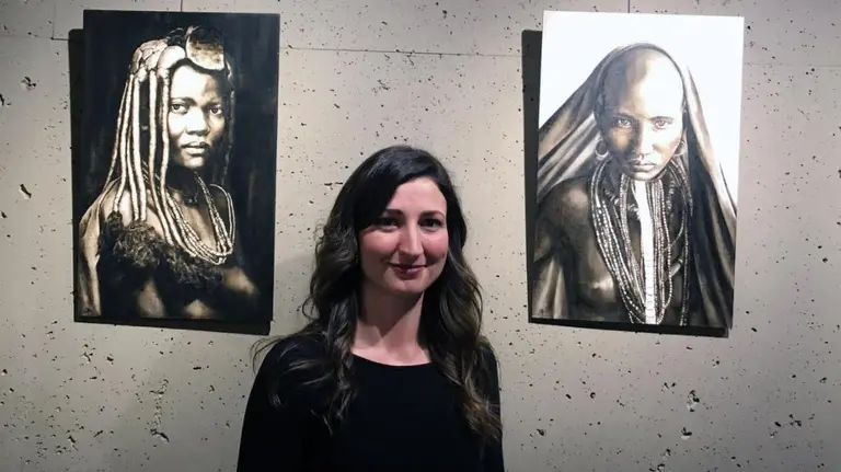 La pintora Itziar Caramés CEDIDA