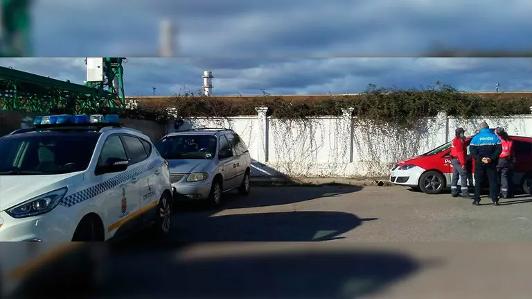 El momento de la detención ocurrida en Castejón. POLICÍA FORAL