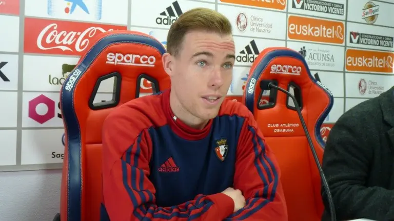 Carlos Clerc en rueda de prensa en Tajonar.