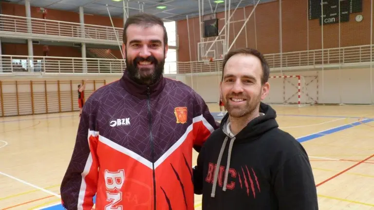 David Mangas y Javier Sobrino en Arrosadía.