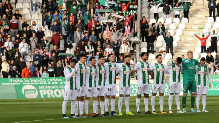 Equipo titular del Córdoba en El Arcángel. La Liga.