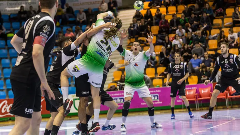 Partido de la Liga Loterías Asobal entre Helvetia Anaitasuna y Recoletas Valladolid (19). IÑIGO ALZUGARAY