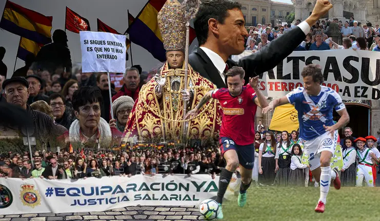 Collage con varios de los eventos que vivirá Pamplona este fin de semana