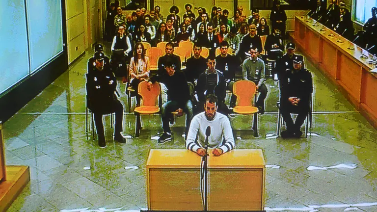 Primer día de juicio por la agresión a guardias civiles en Alsasua en 2017. PABLO LASAOSA 18