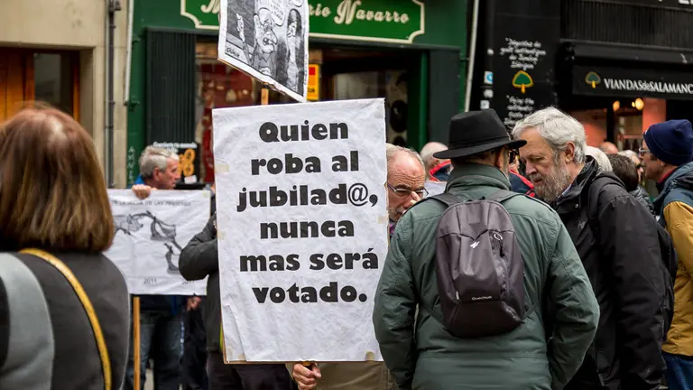Concentración en favor del sistema público de pensiones y por unas pensiones dignas (05). IÑIGO ALZUGARAY
