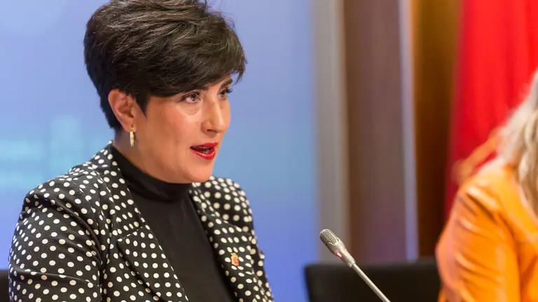 María Solana y Ana Ollo informan de los asuntos tratados y los acuerdos adoptados por el Gobierno de Navarra en su sesión semanal (10). IÑIGO ALZUGARAY