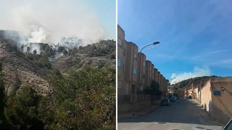 Incendio en Falces CEDIDAS