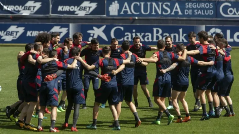 Entrenamiento en El Sadar. Foto CA Osasuna.