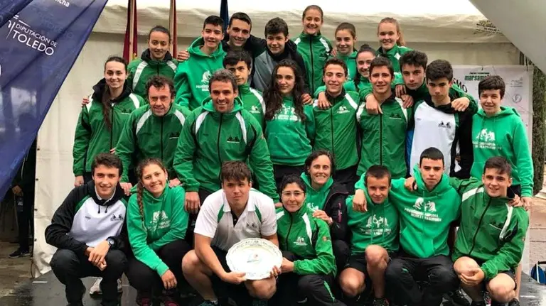 Equipo de Piragüismo Pamplona en Talavera.