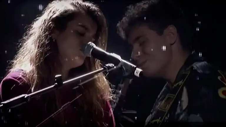 Amaia y Alfred interpretan Tú canción en el último concierto de la gira pre-eurovisiva en Madrid. RTVE