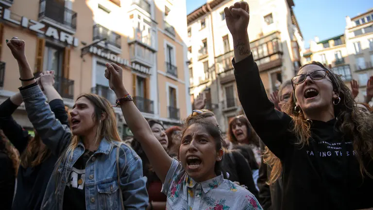 Concentración en contra de los 9 años de carcel para la manada. PABLO LASAOSA 13