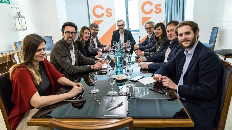 El secretario general de Ciudadanos, José Manuel Villegas, asiste a la presentación del Comité Autonómico de Navarra (30). IÑIGO ALZUGARAY
