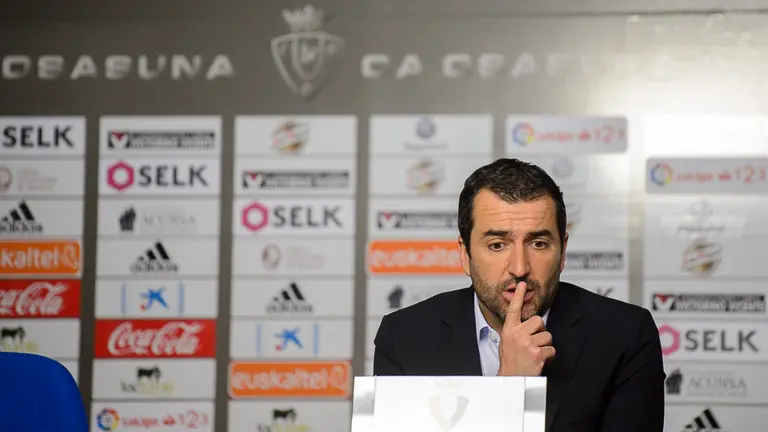 Diego Martínez, entrenador de Osasuna. PABLO LASAOSA