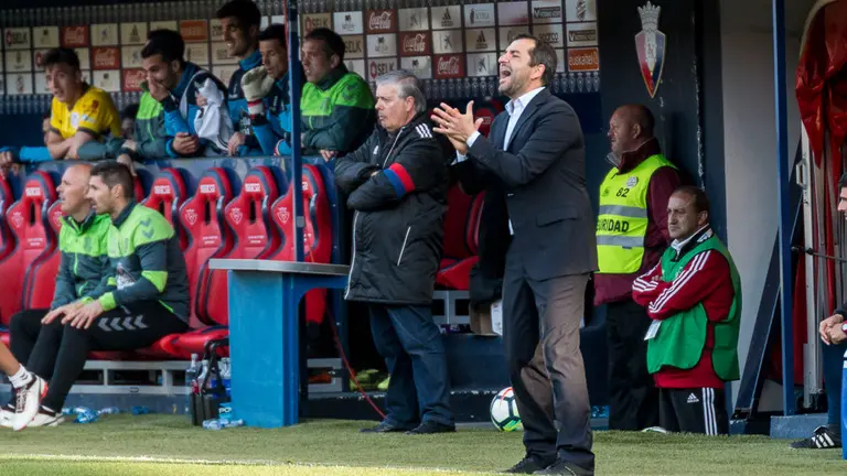 Partido entre Osasuna y Lugo disputado en El Sadar (17). IÑIGO ALZUGARAY