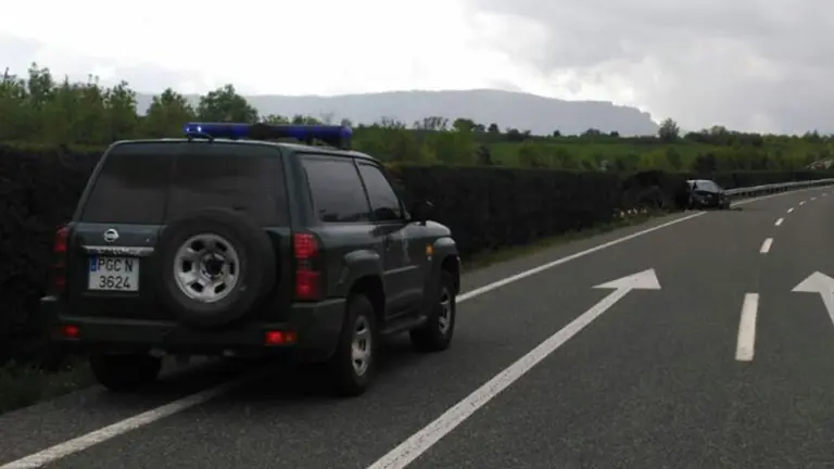 Accidente en la A-10 GUARDIA CIVIL