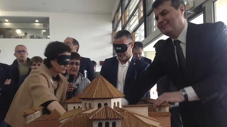 Una de las maquetas del Museo Tiflológico de la ONCE