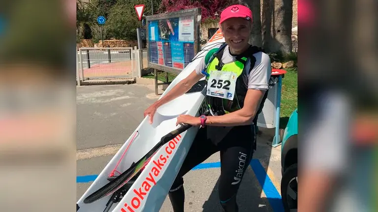 La palista Amaia Osaba CLUB PIRAGÜISMO PAMPLONA