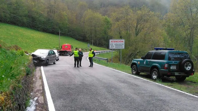 Carretera NA 2030 en la que ha tenido lugar el accidente
