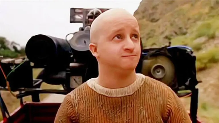 El actor Javier Aller durante el rodaje de una película