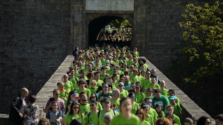 La AECC en Navarra celebra la V Marcha contra el cáncer. PABLO LASAOSA _132