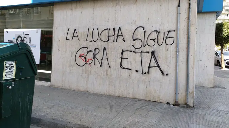 Pintada de ETA en Burlada CEDIDA