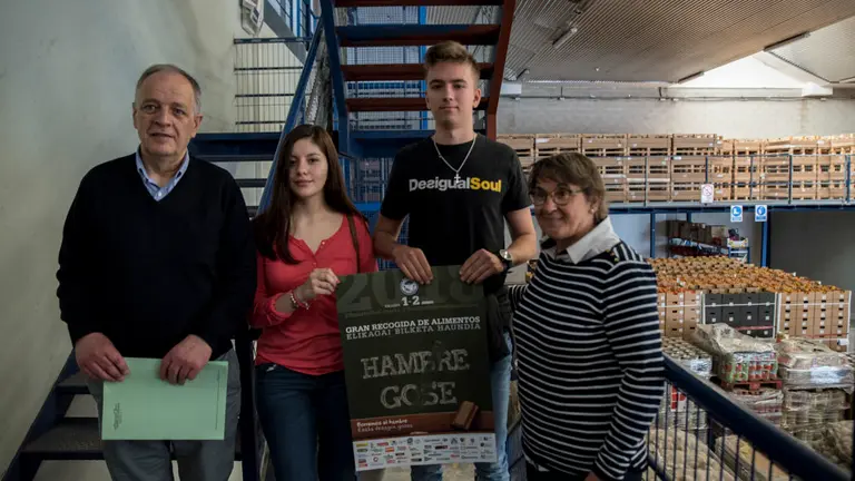 Presentación de la Gran recogida en la Sede del Banco de Alimentos de Navarra. MIGUEL SANTIAGO08