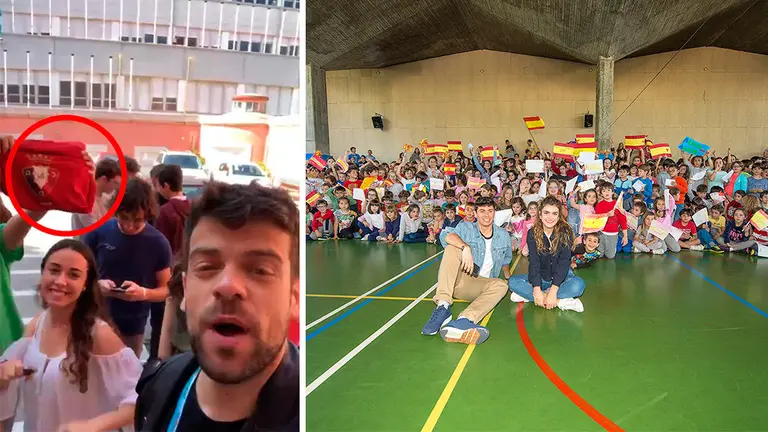 Amaia y Alfred visitan el colegio Giner de los Ríos en Lisboa RTVE 
