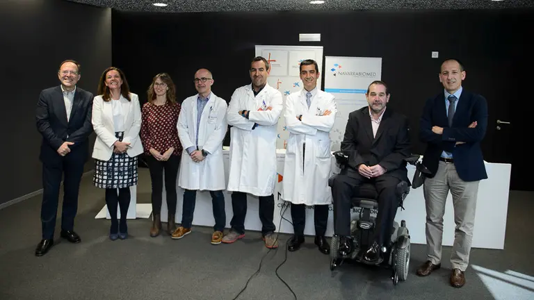 Presentación de un programa por el que han sido seleccionados cuatro profesionales de Navarrabiomed para desarrollar durante los próximos 4 años . PABLO LASAOSA01