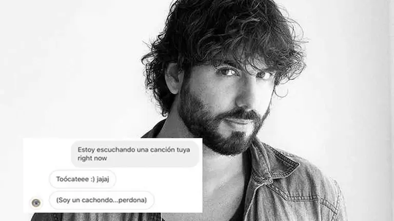 Fotomontaje del músico pamplonés Mikel Izal con la polémica captura.