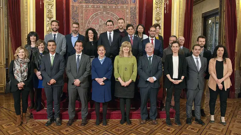 La Presidenta Barkos conmemora el Día de Europa con las empresas participantes en el programa navarro 'Europa+Cerca'