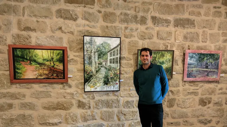 Miguel Cazaña, en la Casa del Vínculo en Puente la Reina (2) CEDIDA