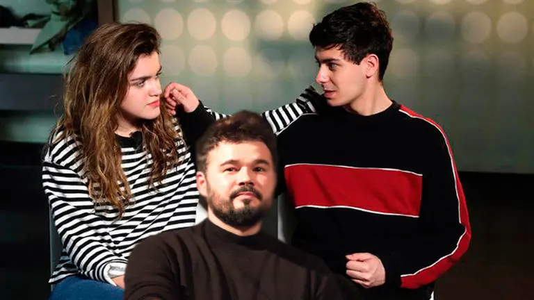 Montaje de Gabriel Rufián con Amaia y Alfred ARCHIVO EFE