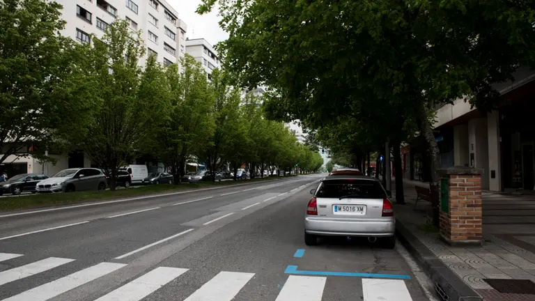 Imagen de la avenida de Pío XII en Pamplona. MIGUEL SANTIAGO (3)