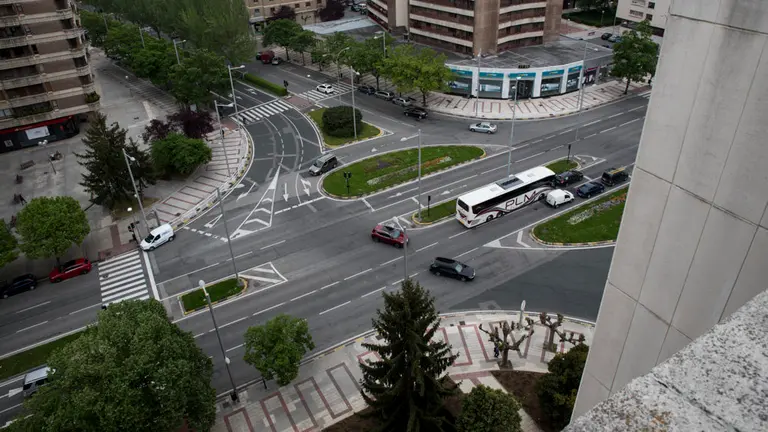 Imagen de la avenida de Pío XII en Pamplona. MIGUEL SANTIAGO (4)