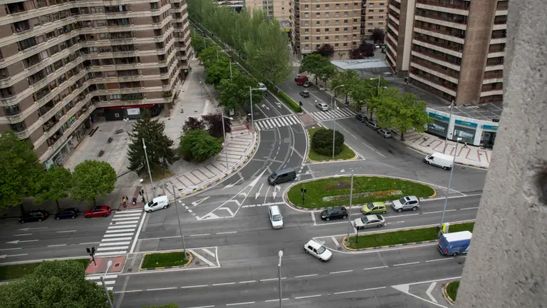 Imagen de la avenida de Pío XII en Pamplona. MIGUEL SANTIAGO (6)