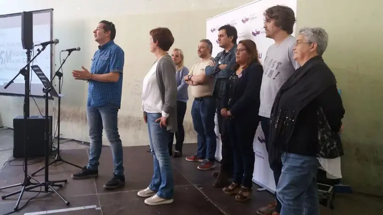 Acto de Podemos en el frontón de la Mañueta CEDIDA