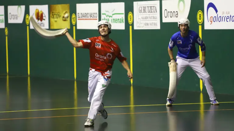 El debutante navarro Eloy, en acción. Maialen Andrés.