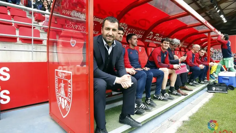 Diego Martínez en el partido contra el Numancia LALIGA