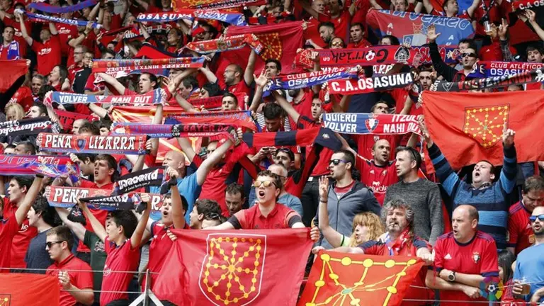 La afición rojilla en el partido contra el Numancia LALIGA