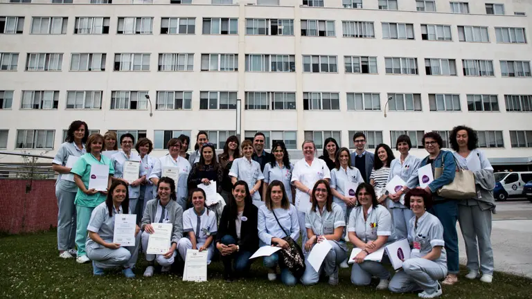 Acto de entrega al Complejo Hospitalario de Navarra de la acreditación internacional BPSO. MIGUEL SANTIAGO05