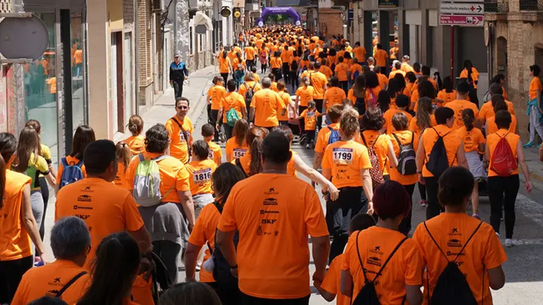 Marea solidaria contra el cáncer en Murchante. CIMA