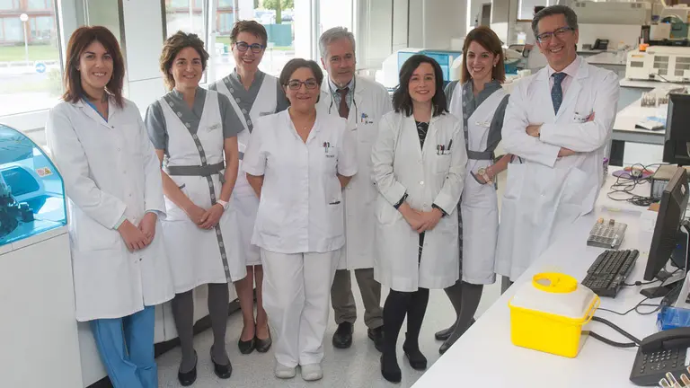 El equipo del ensayo clínico sobre el mieloma múltiple. CEDIDA