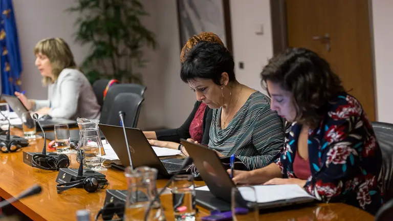El delegado del Gobierno de Navarra en Bruselas, Mikel Irujo, comparece en el Parlamento (10). IÑIGO ALZUGARAY