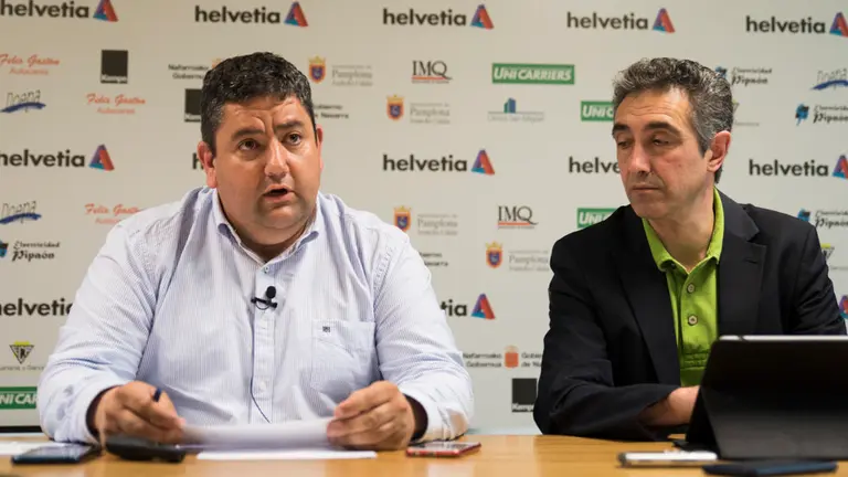 Rueda de prensa de Miguel Ollacarizqueta y Javi Gracia. MIGUEL SANTIAGO03